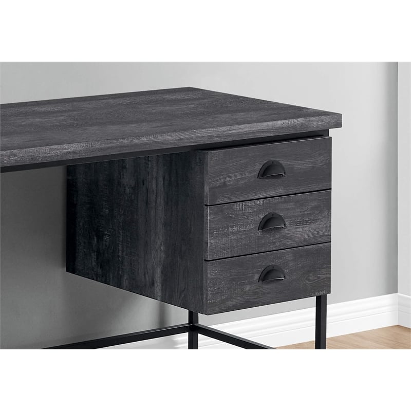 Pemberly Row Computer Desk Home Office Laptop Storage Drawers 55