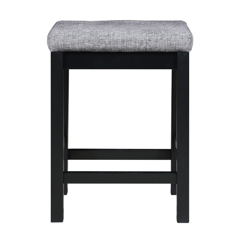Pemberly Row 4 Piece Wood Counter Height Dining Set in Black