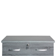 Pemberly Row 4 Drawer Chest Wood Dresser with Lock in Gray Oak