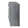 Pemberly Row 4 Drawer Chest Wood Dresser with Lock in Gray Oak