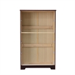 Pemberly Row Solid Pine Wood 5 Drawer Chest Dresser in Mahogany