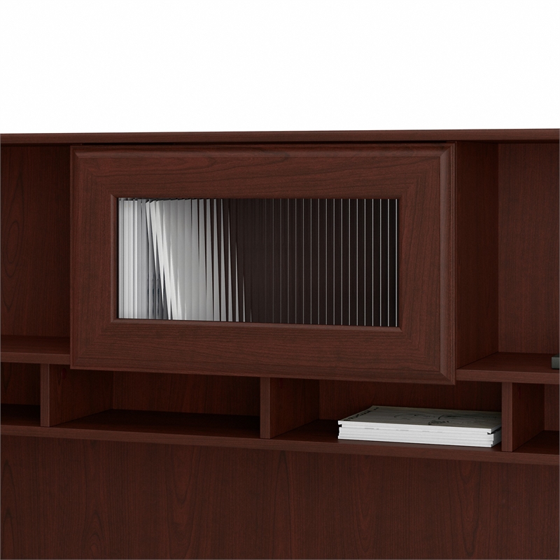 Pemberly Row Modern Hutch in Harvest Cherry - Engineered Wood