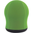 Pemberly Row Contemporary Swivel Ball Office Chair in Green Finish
