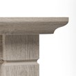 Pemberly Row 60W L Desk with Cabinet & Bookcase in Washed Gray