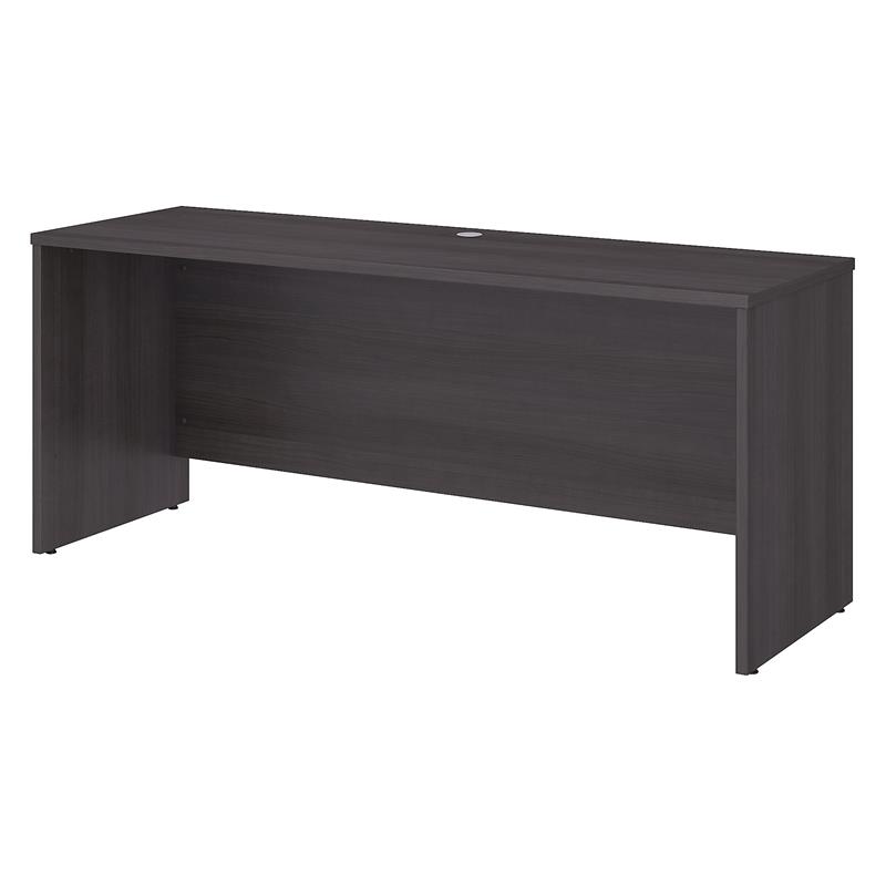 Pemberly Row 72W x 24D Credenza Desk in Storm Gray - Engineered Wood