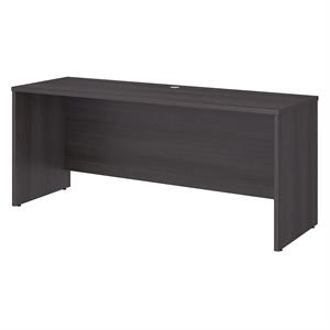 Pemberly Row 72W x 24D Credenza Desk in Storm Gray - Engineered Wood