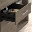 Pemberly Row Engineered Wood Low Storage Cabinet with Drawers in Modern Hickory