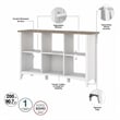 Pemberly Row 6 Cube Organizer in Pure White and Shiplap Gray - Engineered Wood