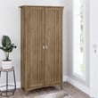 Pemberly Row Tall Storage Cabinet with Doors in Reclaimed Pine - Engineered Wood