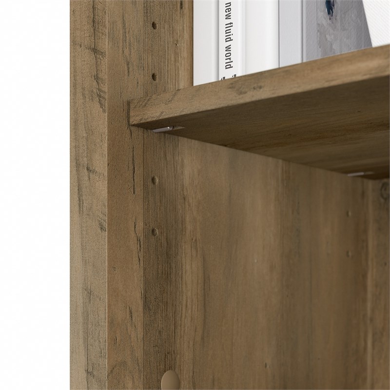 Pemberly Row Tall Storage Cabinet with Doors in Reclaimed Pine - Engineered Wood