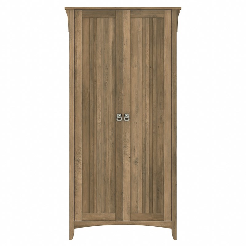 Pemberly Row Tall Storage Cabinet with Doors in Reclaimed Pine - Engineered Wood