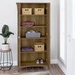 Pemberly Row Tall Storage Cabinet with Doors in Reclaimed Pine - Engineered Wood