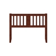 Pemberly Row Contemporary Slatted Wood Headboard Full Walnut