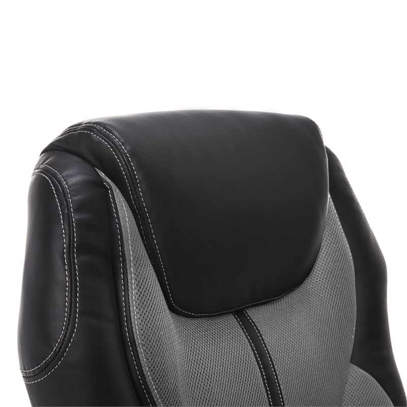 Pemberly Row Contemporary Executive Office Chair Gray Finish