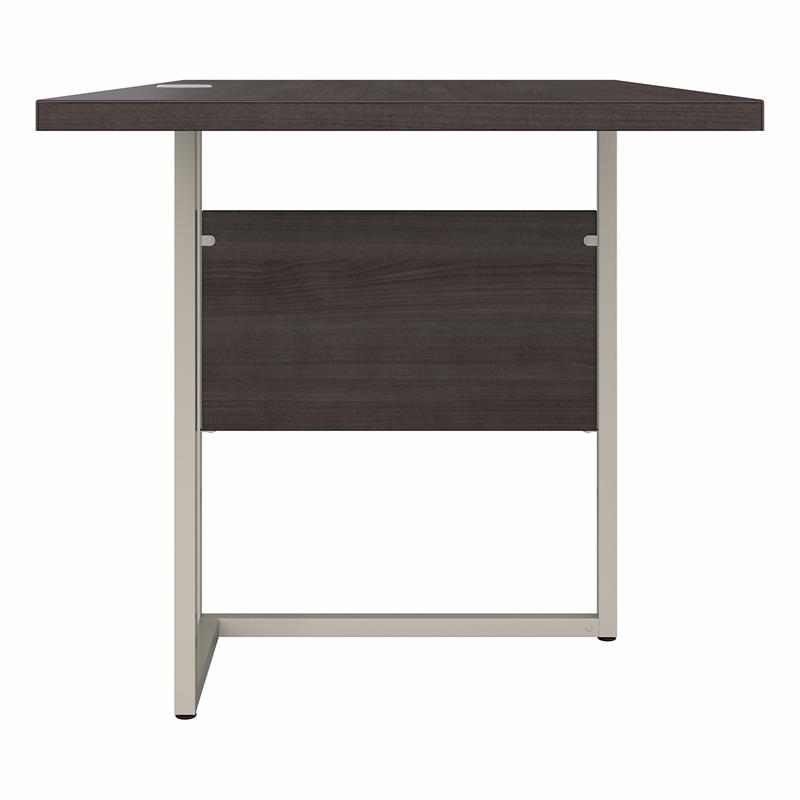 Pemberly Row 42W x 24D Desk Return / Bridge in Storm Gray - Engineered Wood