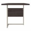 Pemberly Row 42W x 24D Desk Return / Bridge in Storm Gray - Engineered Wood
