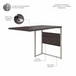 Pemberly Row 42W x 24D Desk Return / Bridge in Storm Gray - Engineered Wood