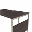 Pemberly Row 42W x 24D Desk Return / Bridge in Storm Gray - Engineered Wood