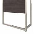 Pemberly Row 42W x 24D Desk Return / Bridge in Storm Gray - Engineered Wood