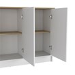 Pemberly Row Kitchen Island Engineered Wood Kitchen Islands in Multi-color