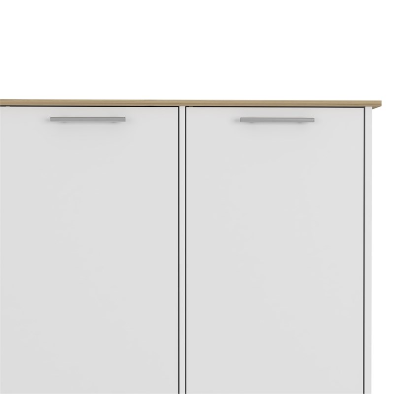 Pemberly Row Kitchen Island Engineered Wood Kitchen Islands in Multi-color