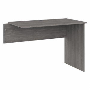 Pemberly Row Modern Desk Return in Modern Gray - Engineered Wood