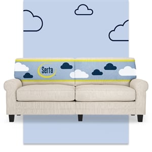 Pemberly Row 78&quot Rolled Arm Sofa with Removable Covers Buckwheat Beige