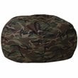 Pemberly Row Contemporary Oversized Bean Bag Chair in Camouflage