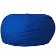Pemberly Row Contemporary Oversized Bean Bag Chair in Royal Blue