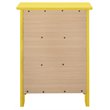 Pemberly Row Set of 2 Engineered Wood 3-Drawer Nightstands in Yellow
