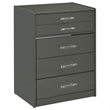 Pemberly Row 3-Drawer Engineered Wood Makeup Vanity and Stool Set in Gray