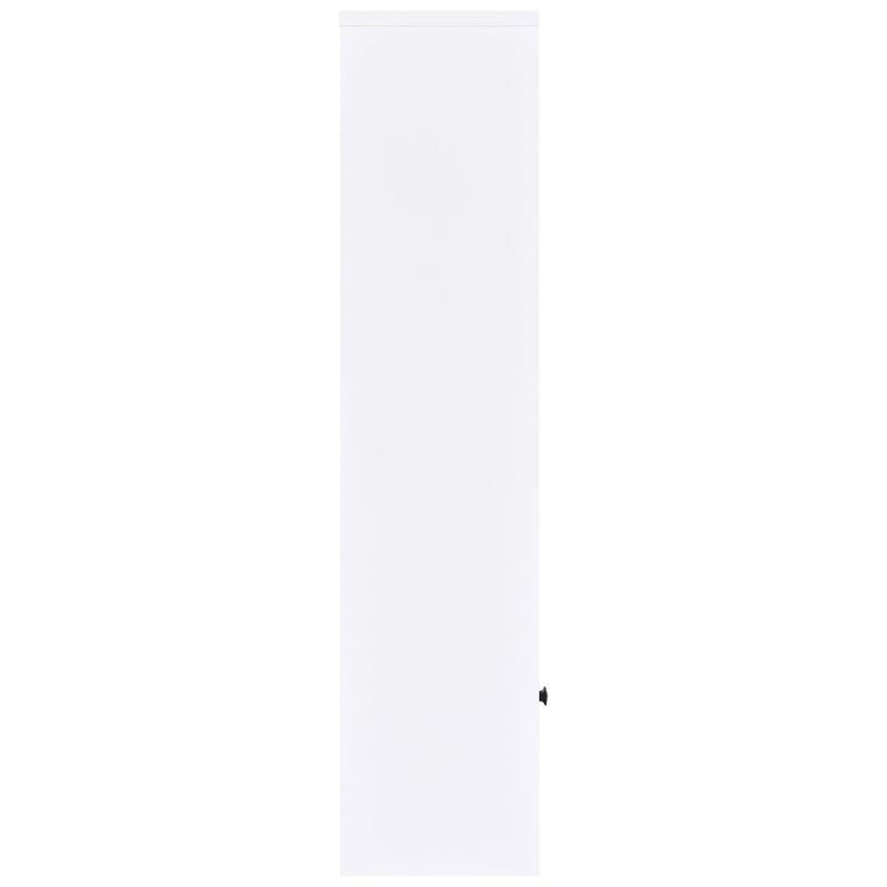 Pemberly Row Transitional 3-Shelf Engineered Wood Media Tower in White
