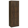 Pemberly Row 3-Piece Engineered Wood Entertainment Center TV Stand in Brown