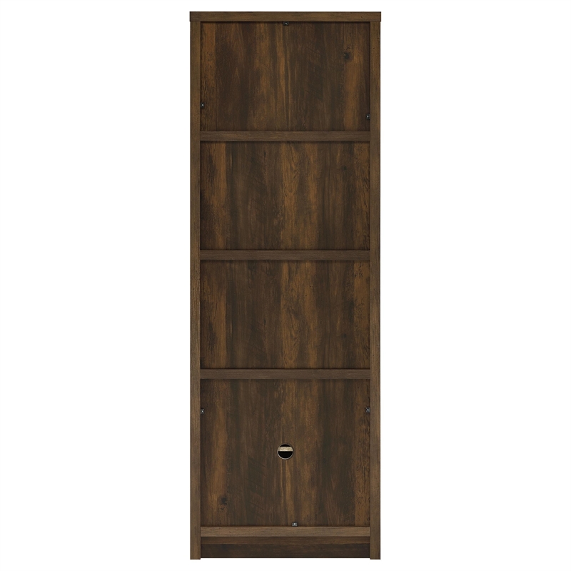 Pemberly Row 3-Piece Engineered Wood Entertainment Center TV Stand in Brown