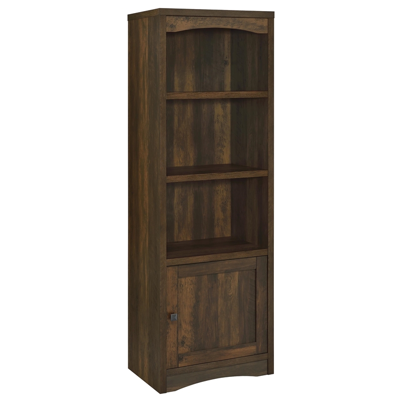 Pemberly Row 3-Piece Engineered Wood Entertainment Center TV Stand in Brown