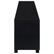 Pemberley Row MDF Black Entertainment Center Rectangular Adjustable Shelves 79