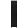 Pemberley Row MDF Black Entertainment Center Rectangular Adjustable Shelves 79