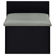 Pemberly Row 3-Drawer Engineered Wood Makeup Vanity and Stool Set in Black