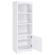 Pemberley Row Engineered Wood White Entertainment Center Rectangular Adjustable Shelves 78