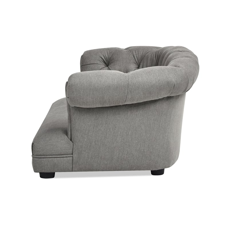 Pemberley Row Polyester Uptown Gray Dog Sofa Rectangular Tufted 36.5