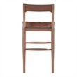 Pemberly Row Contemporary Solid Wood Frame Counter Stool in Brown