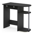Pemberly Row Wood Home Laptop Notebook Computer Desk in Black/Gray