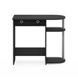 Pemberly Row Wood Home Laptop Notebook Computer Desk in Black/Gray