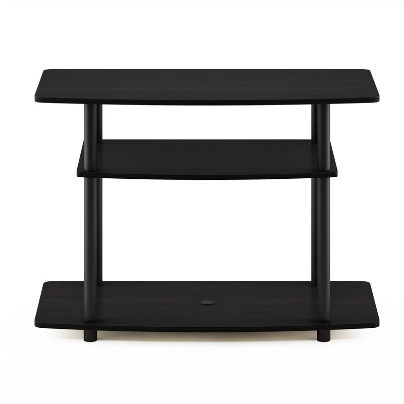 Pemberly Row Turn-N-Tube Wood 3-Tier TV Stand for TV up to 32