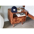 Pemberly Row 1 Drawer Contemporary Wood Nightstand in Natural