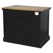 Pemberly Row Wood Lateral File With Legal/Letter File Drawer Storage in Black