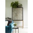 Pemberly Row Modern / Contemporary Solid Wood Bar Cabinet in Gray