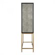 Pemberly Row Modern / Contemporary Solid Wood Bar Cabinet in Gray
