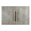 Pemberly Row Modern / Contemporary Solid Wood Bar Cabinet in Gray
