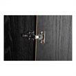 Pemberly Row Modern / Contemporary Solid Wood Bar Cabinet in Gray